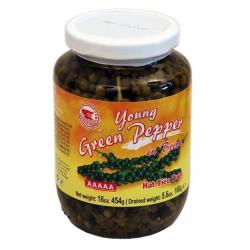 RD Young Green Pepper in Brine 454g