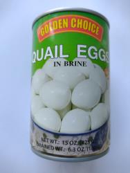 Golden Choice Quail Eggs in Water 425ml