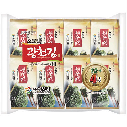 KWANGCHEON SEASONED SEAWEED 16ea FOR Lunchbox