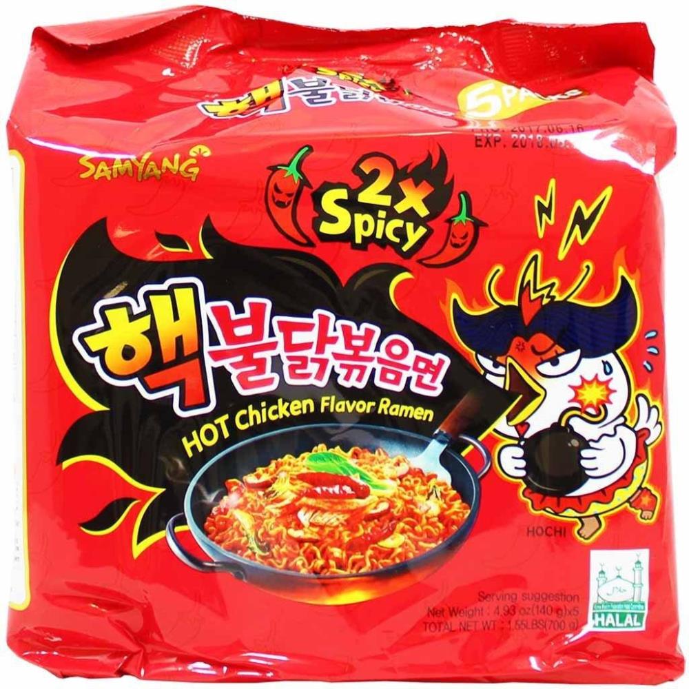 Samyang 2x Spicy Hot Chicken Noodle Multi 140gx5 – Asian Frenzy