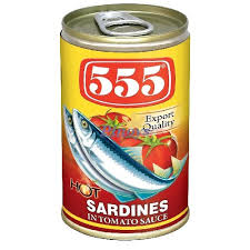 555 Sardine In Tomato Sauce with Chilli 155G