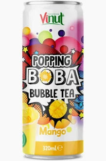 320ml Vinut Popping Boba Bubble Tea with Mango Flavor